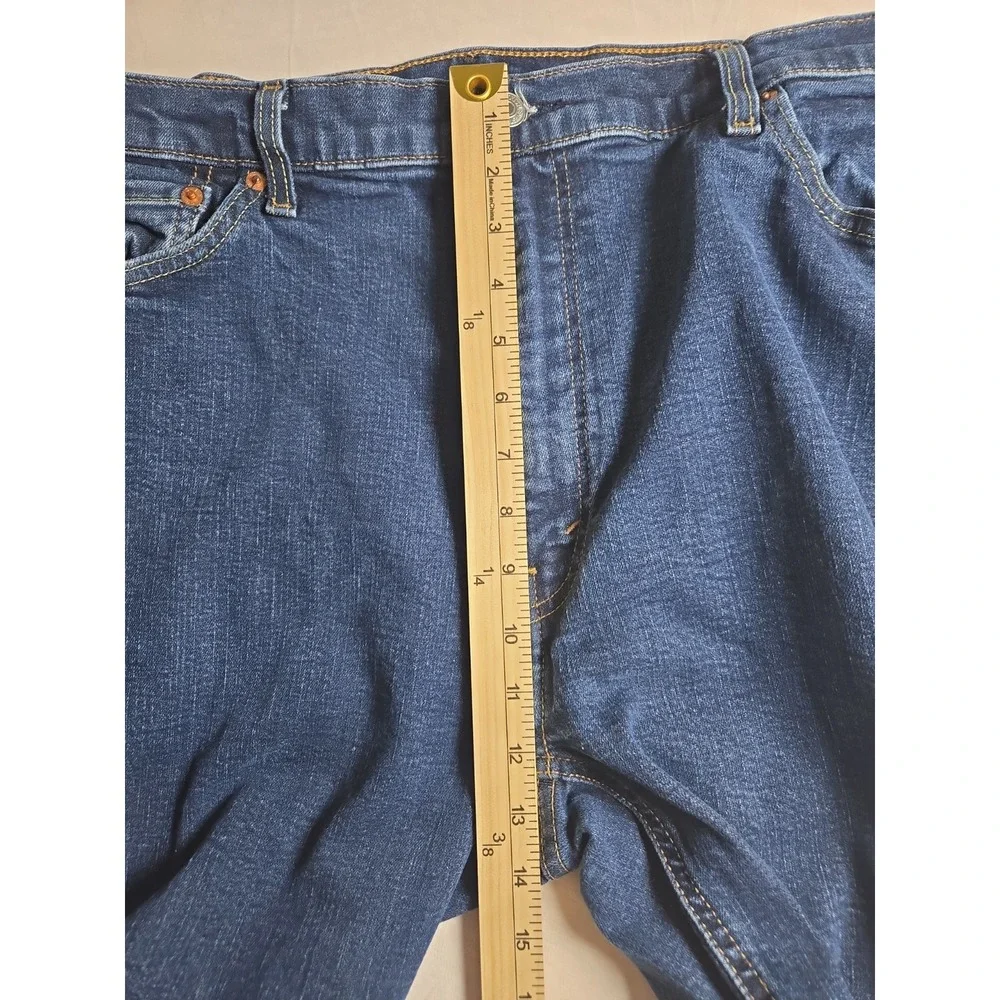 Levi's 541 Athletic Taper Jeans Men's 42x30 Blue Dark Wash Stretch Denim
